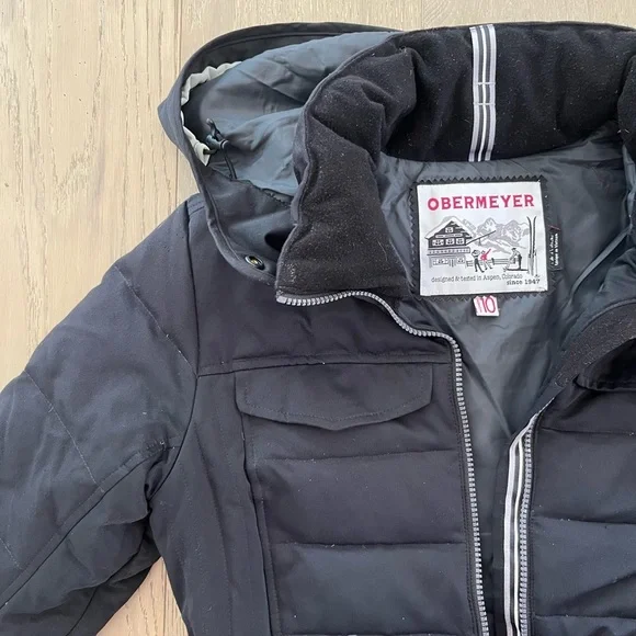 Obermeyer Women's Black Puffer Jacket- Y2K style - Picture 7 of 11